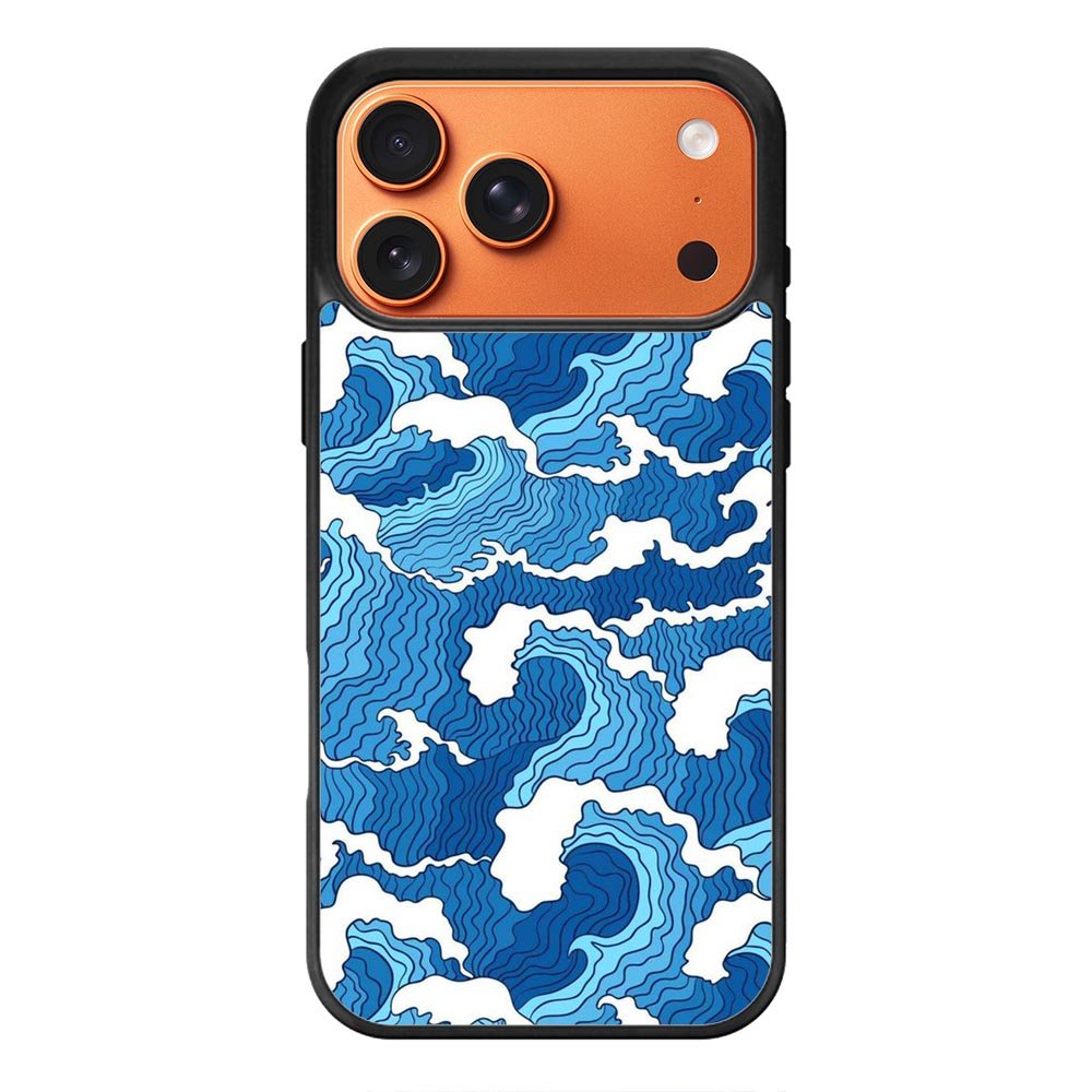 Abstract Wave iPhone 17 Pro Case OV10628