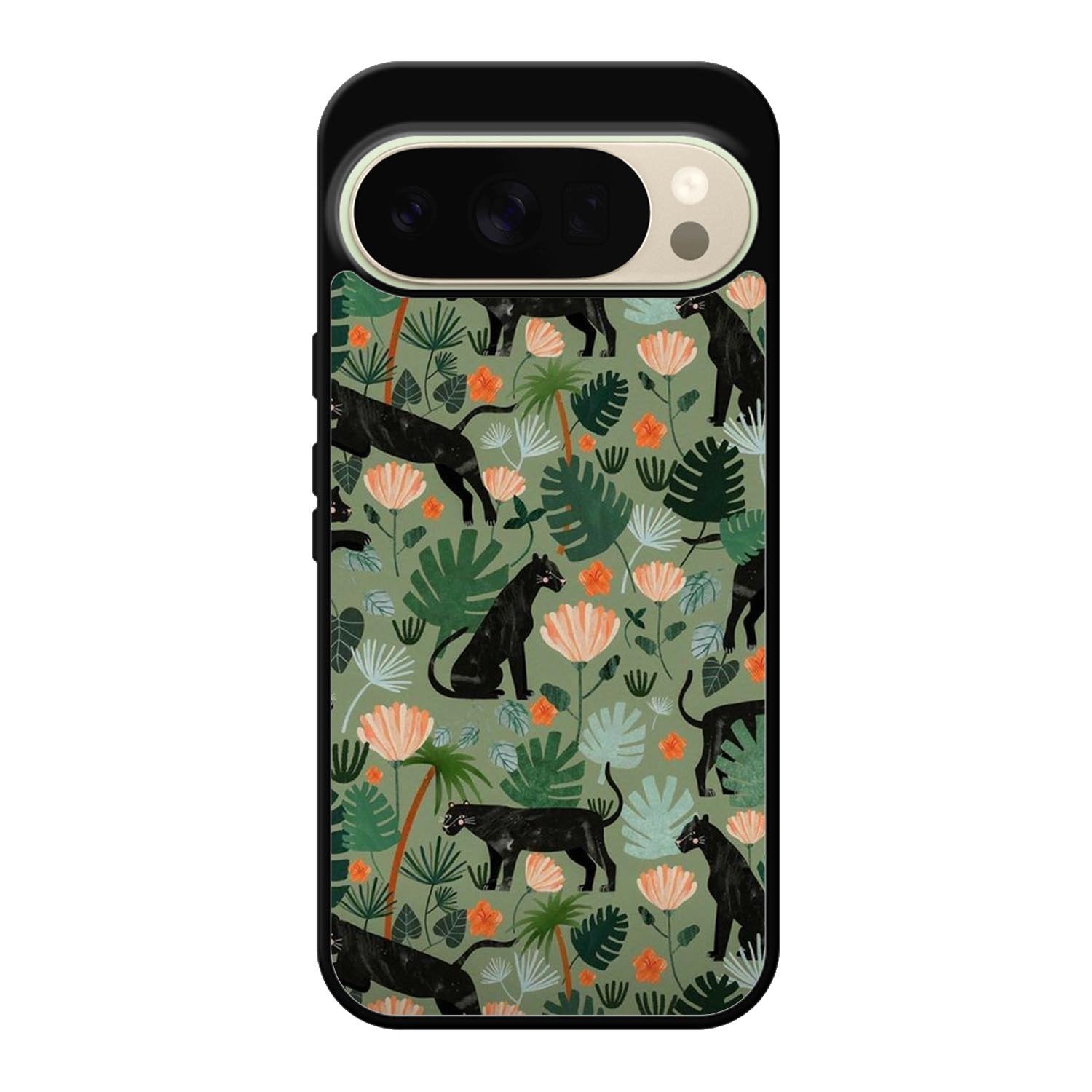 Black Panther on Flores Google Pixel 10 Pro XL Case QC10654