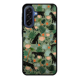 Black Panther on Flores Samsung Galaxy A17 Case QC10654