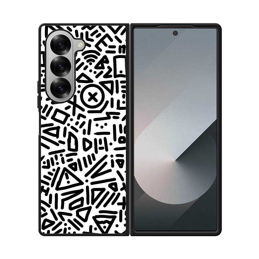 Abstract Line Samsung Galaxy Z Fold 7 5G Case QC10627