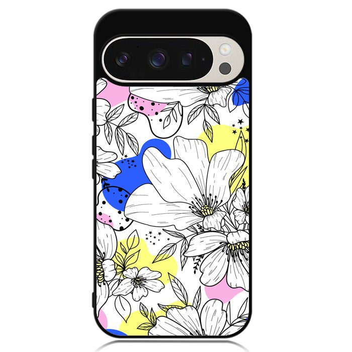Floral Flower Color Google Pixel 9 Pro XL Case OV10565