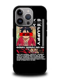 Monkey D luffy Gomu GOmu No iPhone 15 Pro Case OV10502