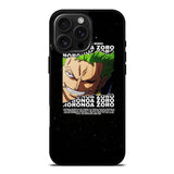 Kaizoku Gari No Zoro iPhone 16 Pro Case OV10608