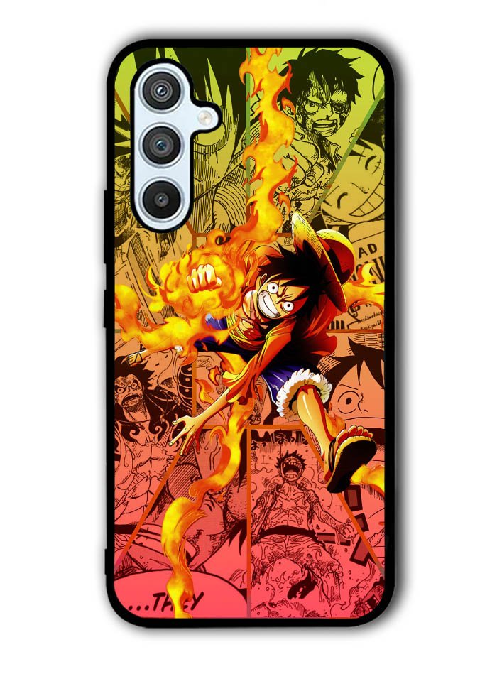 Fire Luffy One Piece Samsung Galaxy A54 5G Case OV10563
