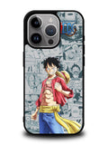 One Piece Comics Luffy iPhone 14 Pro Max Case QC10524