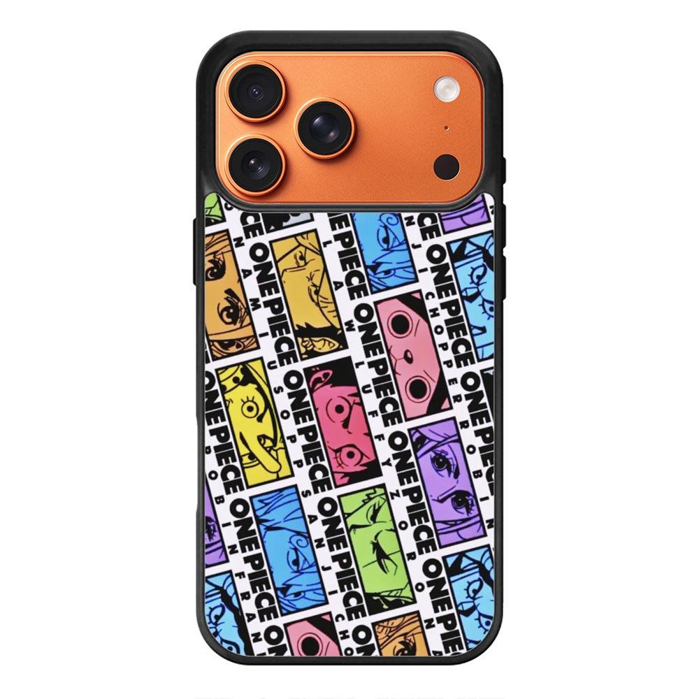 One Piece Sticker Face iPhone 17 Pro Case QC10530