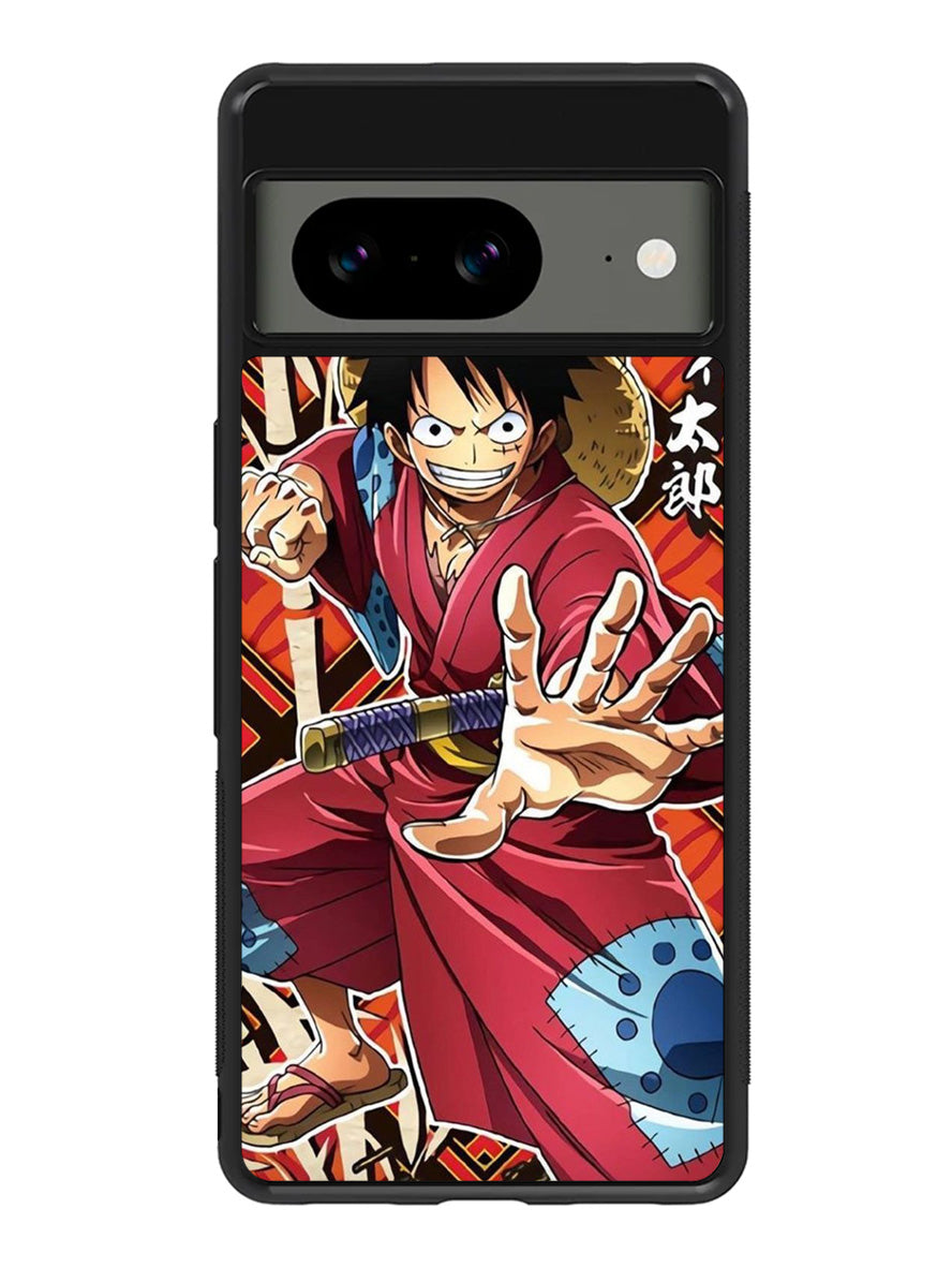 Luffy Arc Wano Kaido Google Pixel 8A Case QC10473