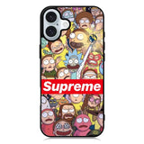 The glory of Rick and Morty iPhone 16 Plus Case QC0089