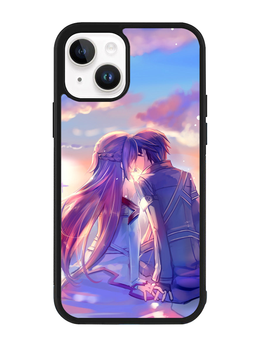 Anime Asuna Yuuki Kirito Sinon SAO iPhone 15 Plus Case OV0123