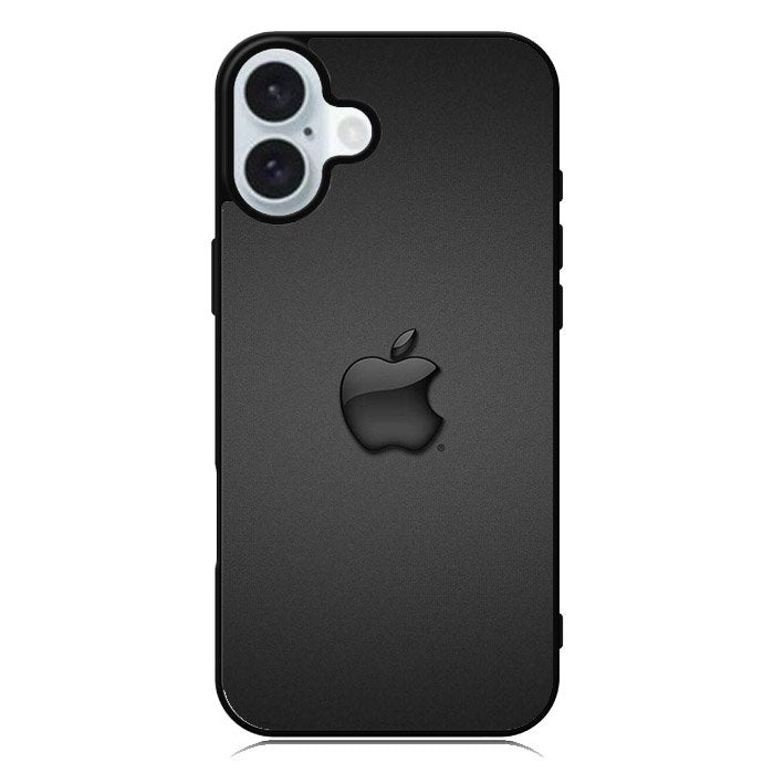 Apple Logo Black iPhone 16 Plus Case QC0134