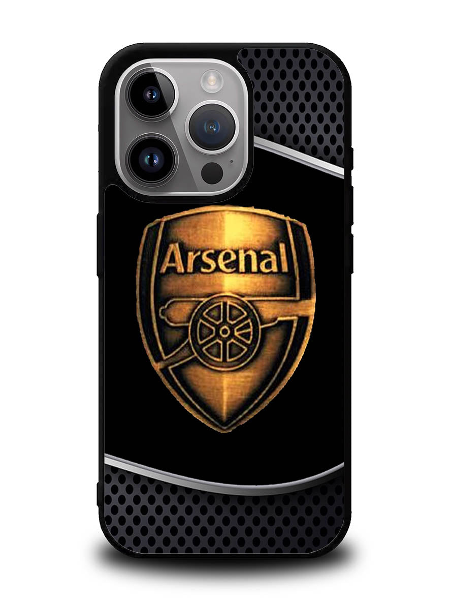 Arsenal Logo Gold 2nd iPhone 16 Pro Case