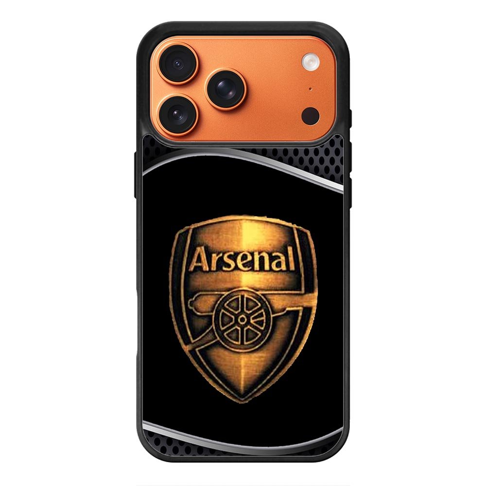 Arsenal Logo Gold 2nd iPhone 17 Pro Case