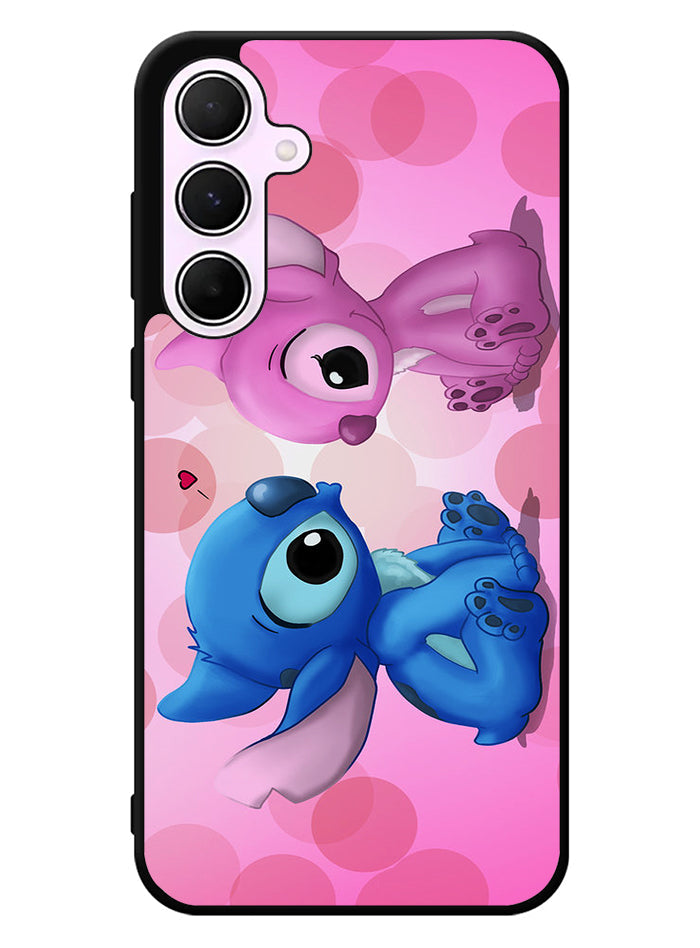 Stitch Pink And Blue 1st Samsung Galaxy A55 5G Case