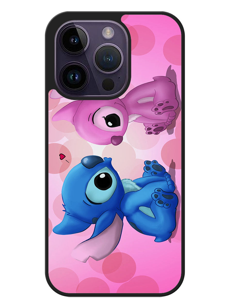 Stitch Pink And Blue Google iPhone 14 Pro Max Case OV0202