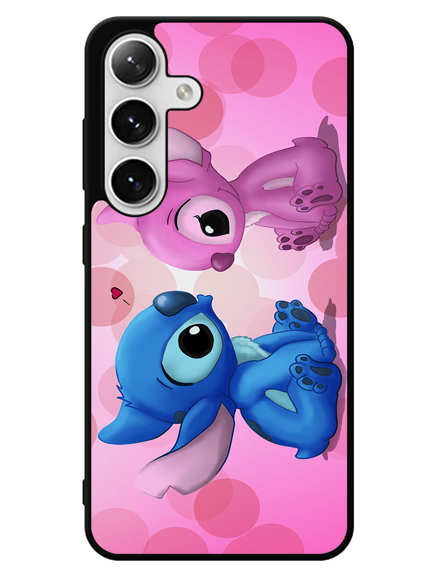 Stitch Pink And Blue 1st Samsung Galaxy S25 5G Case