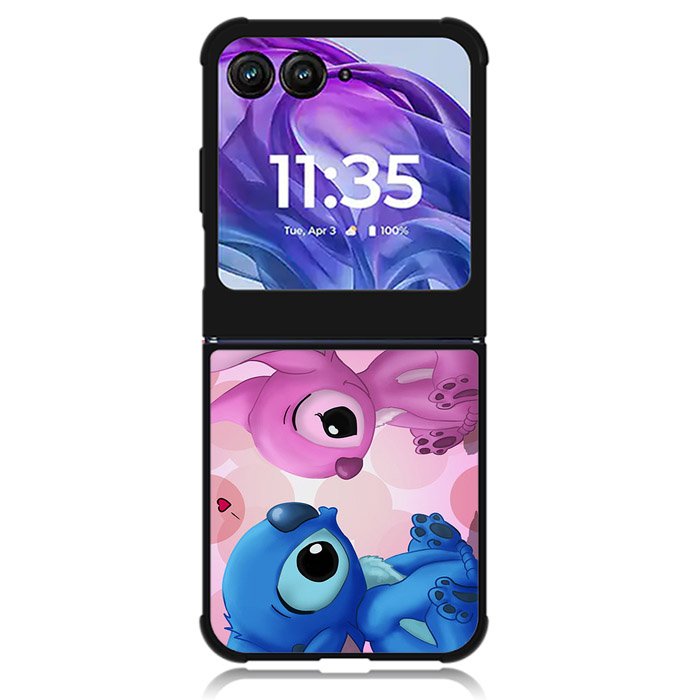 Stitch Pink And Blue 1st Motorola Moto Razr Plus 2024 , Moto Razr+ 2024 Case