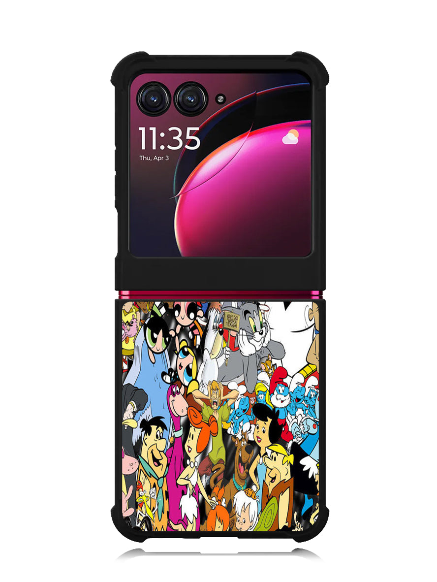 90S Cartoon Characters 2 Motorola Moto Razr Plus 2023 , Moto Razr+ 2023 Case OV0208