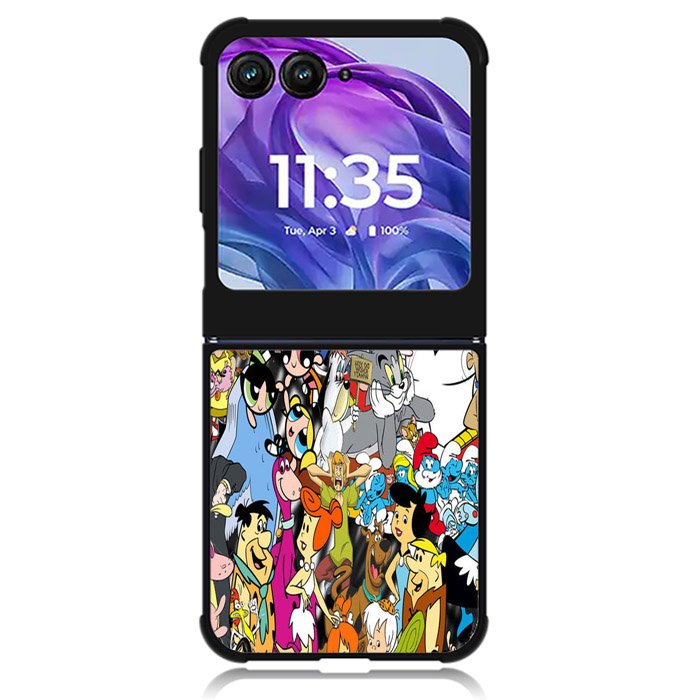 90S Cartoon Characters 2 Motorola Moto Razr Plus 2024 , Moto Razr+ 2024 Case OV0208