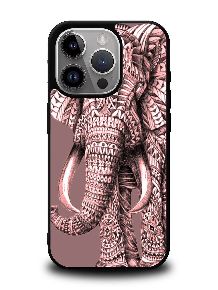 Aztec Elephants iPhone 15 Pro Max Case OV0216