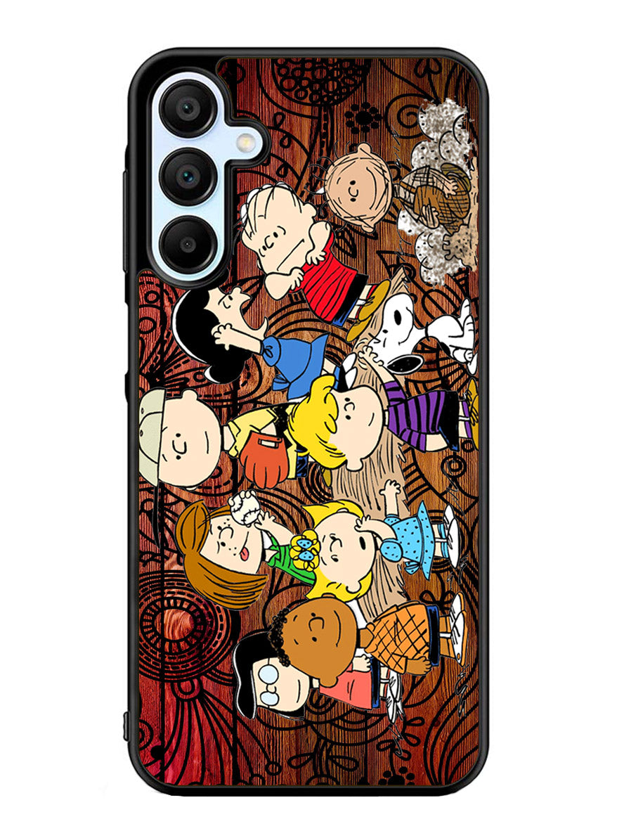Peanuts In Background Wood Art Samsung Galaxy A25 5G Case