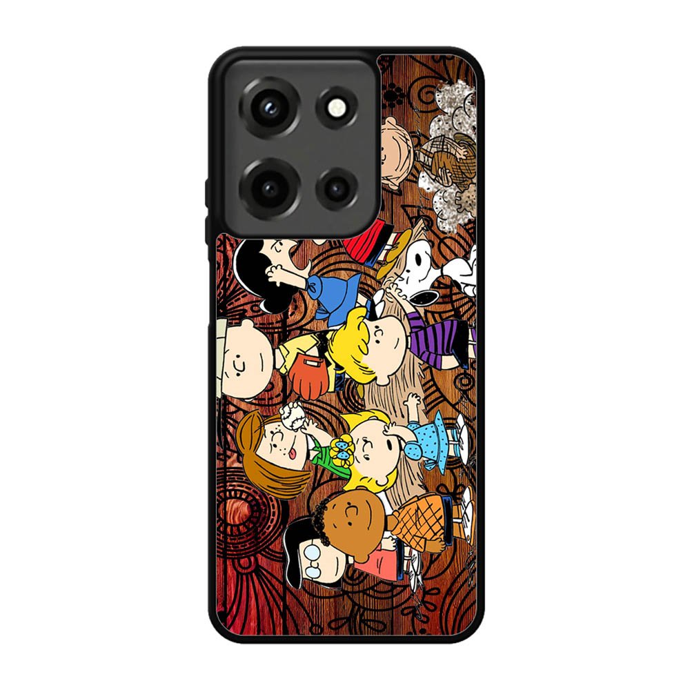 Peanuts In Background Wood Art Motorola Moto G 5G 2025 Case OV0321