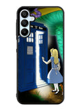 Alice Wonderland On Tardis Samsung Galaxy A25 5G Case