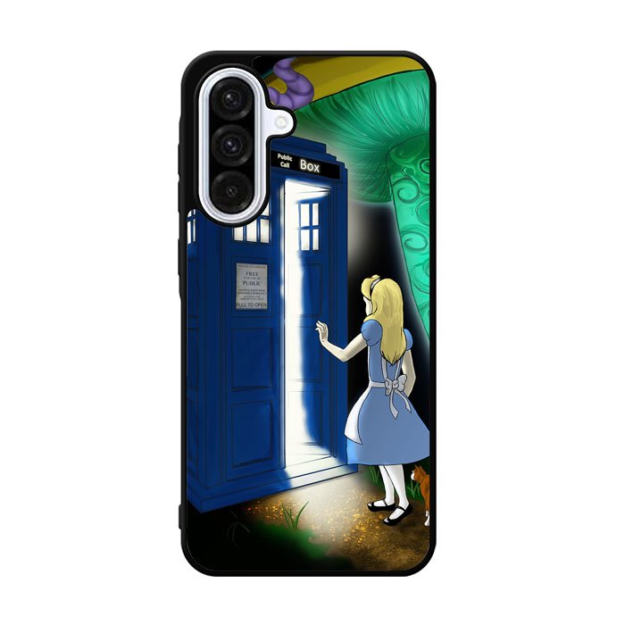 Alice Wonderland On Tardis Samsung Galaxy A36 Case OV6713