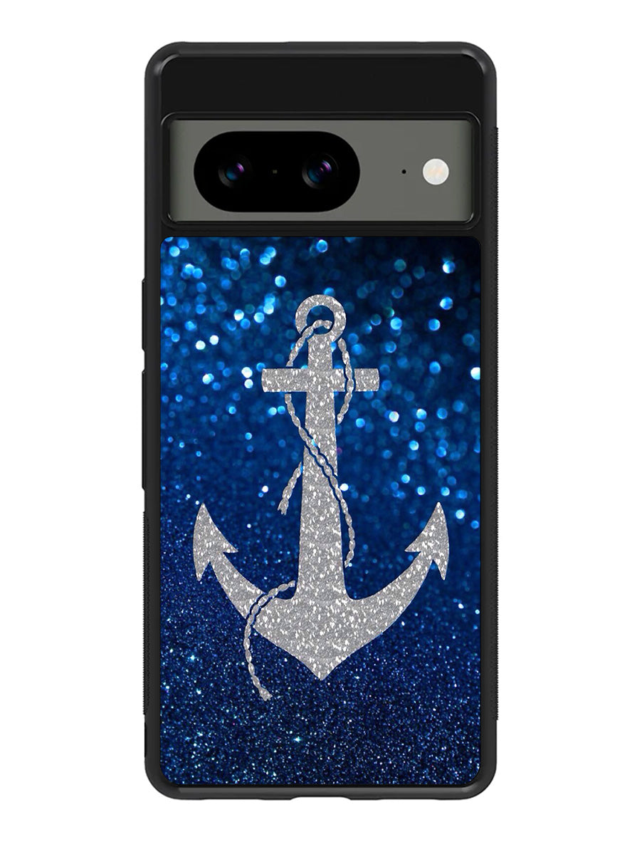 Blue Glitters Anchor Google Pixel 8 Case QC0234