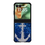 Blue Glitters Anchor Motorola Moto RAZR 2025 Case OV0234
