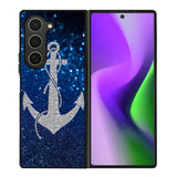 Blue Glitters Anchor Samsung Galaxy Z Fold 6 5G 2024 Case OV0234