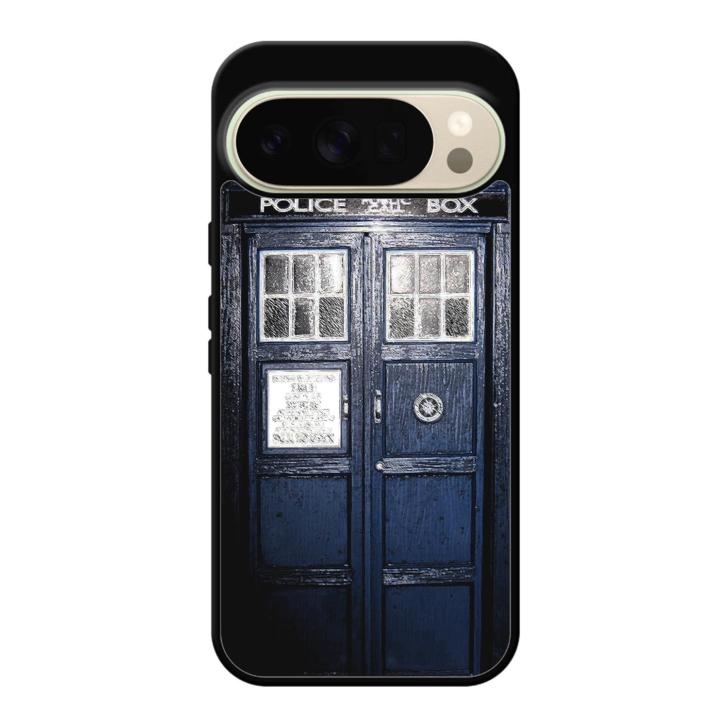 Dark Blue Tardis Doctor Who Toy Google Pixel 10 Pro XL Case
