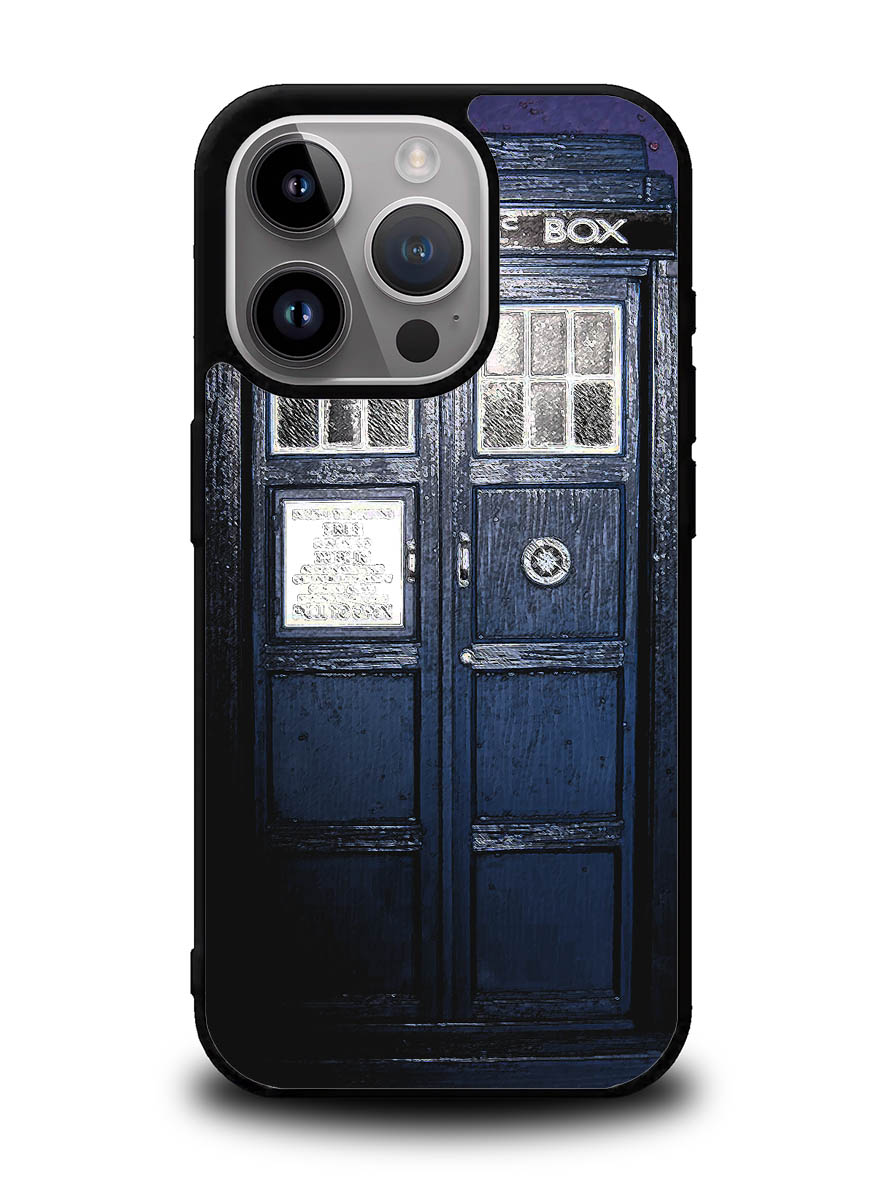 Dark Blue Tardis Doctor Who Toy iPhone 16 Pro Case
