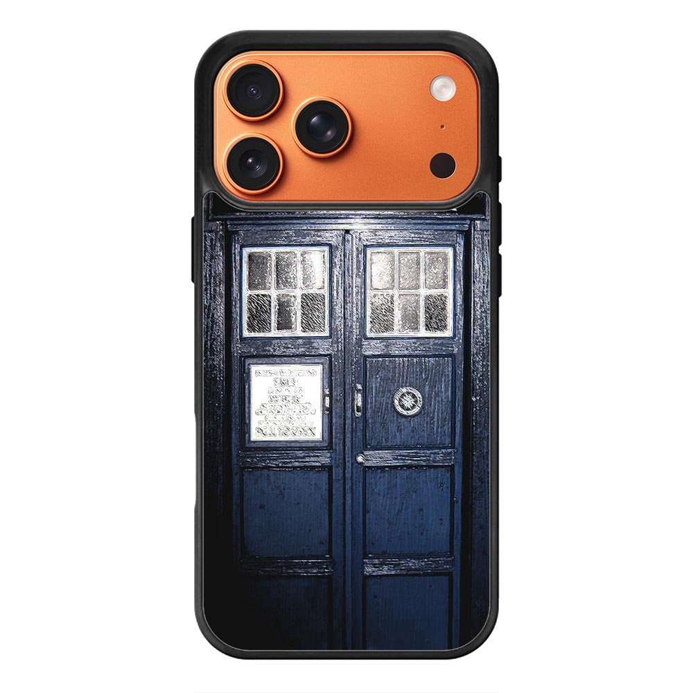 Dark Blue Tardis Doctor Who Toy iPhone 17 Pro Case