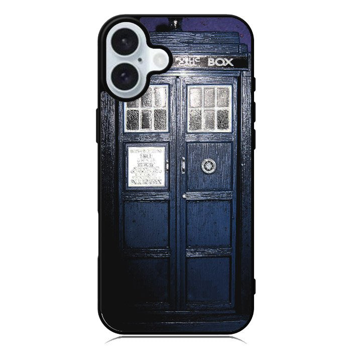 Dark Blue Tardis Doctor Who Toy iPhone 16 Plus Case