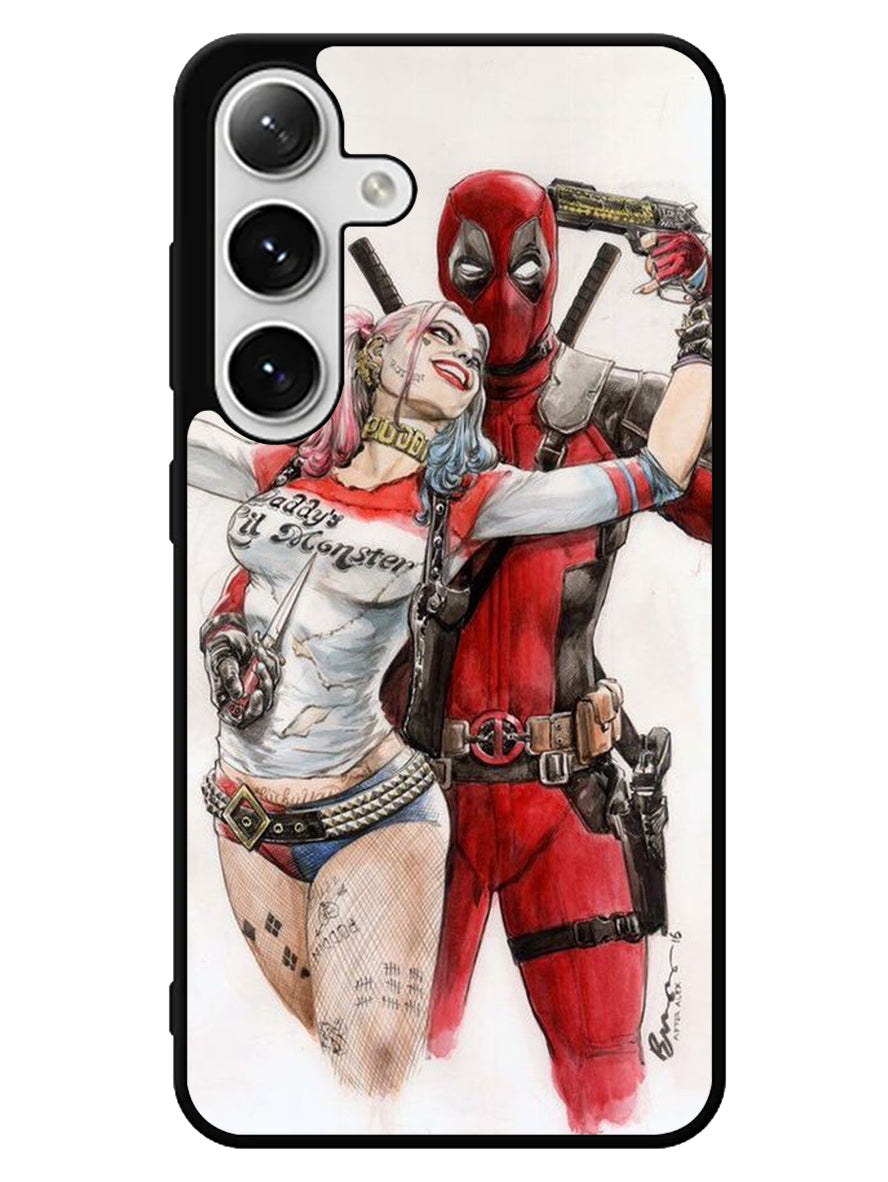 Harley Quinn Deadpool 1st Samsung Galaxy S25 5G Case