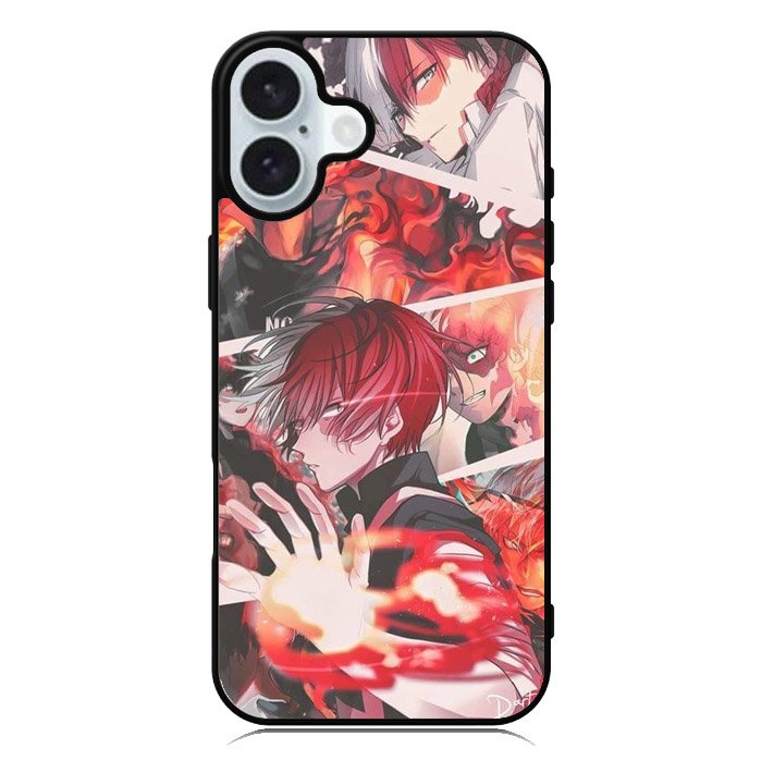 Shoto Todoroki BNHA iPhone 16 Plus Case QC0262