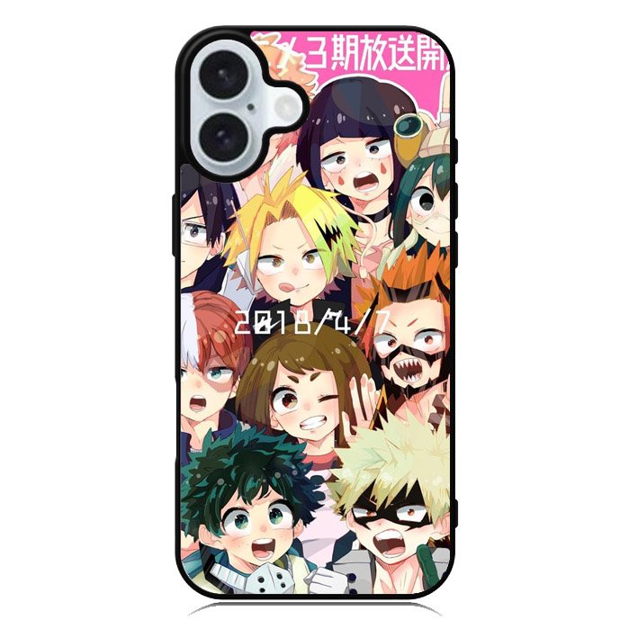 My hero academia iPhone 16 Plus Case QC0279