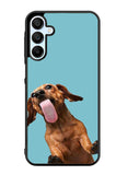 The funny thing is the dog on the glass Samsung Galaxy A15 5G Case OV0333