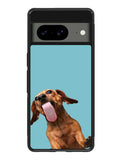 The funny thing is the dog on the glass Google Pixel 8A Case QC0333
