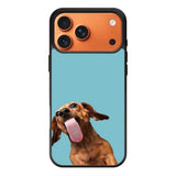 The funny thing is the dog on the glass iPhone 17 Pro Max Case QC0333