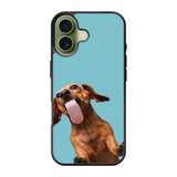 The funny thing is the dog on the glass iPhone 17 Case QC0333