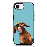 The funny thing is the dog on the glass iPhone 16e Case OV0333