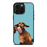 The funny thing is the dog on the glass iPhone 16 Pro Max Case OV0333
