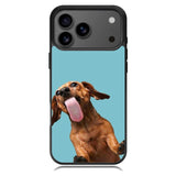 The funny thing is the dog on the glass Samsung Galaxy S26 Case OV0333