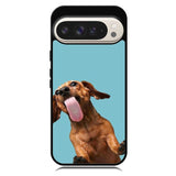 The funny thing is the dog on the glass Google Pixel 10 | Google Pixel 10 Pro Case OV0333