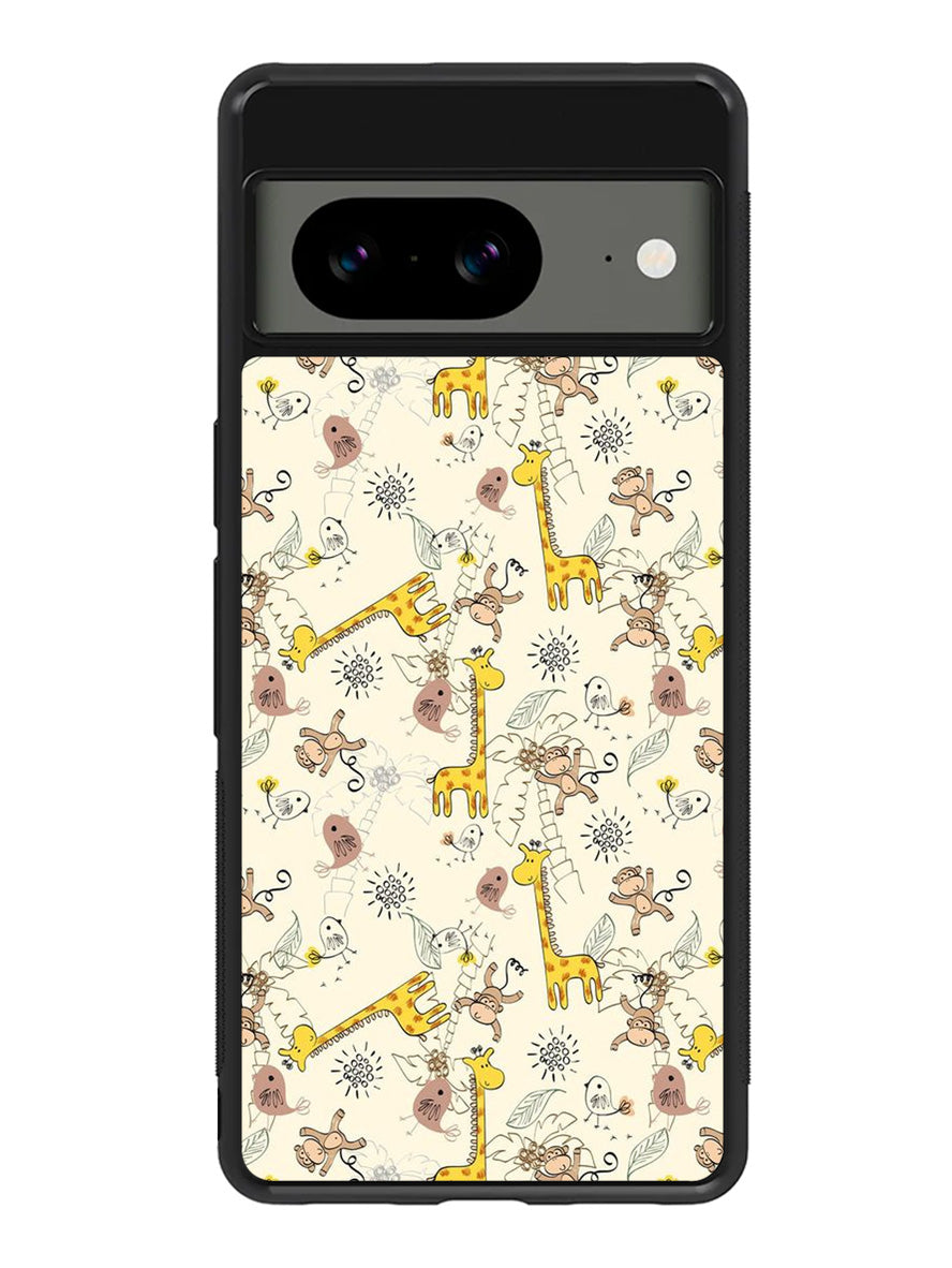 Friends of monkeys and giraffes Google Pixel 8 Case QC0336