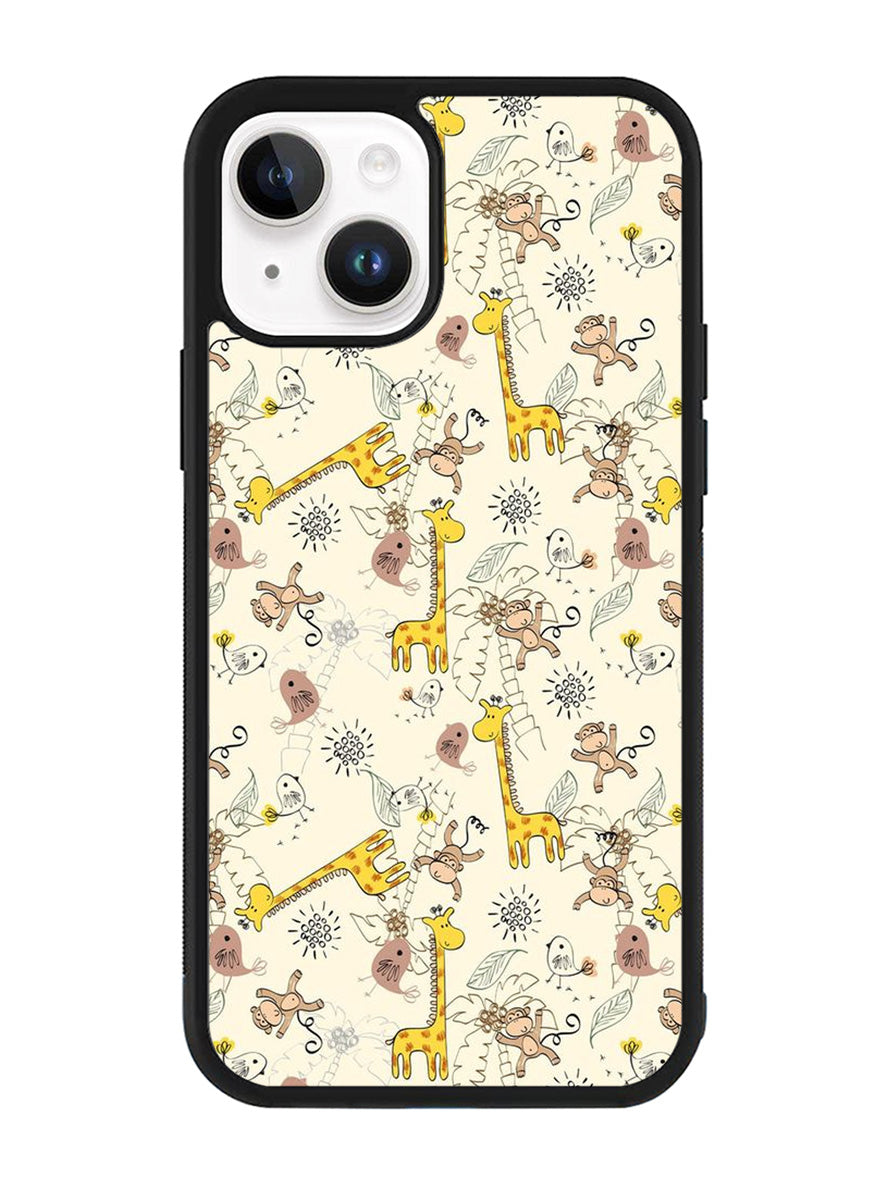 Friends of monkeys and giraffes iPhone 15 Plus Case OV0336
