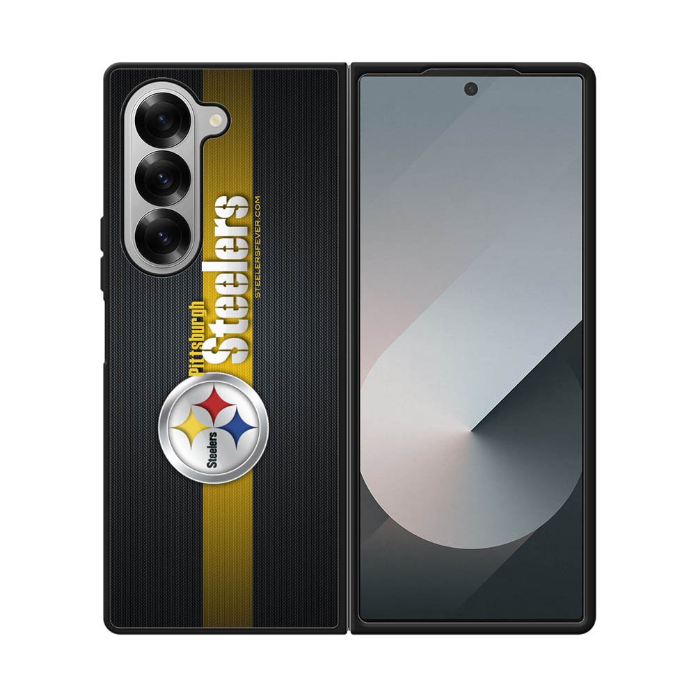 Pittsburgh Steelers Carbon Metal Samsung Galaxy Z Fold 7 5G Case OV0341