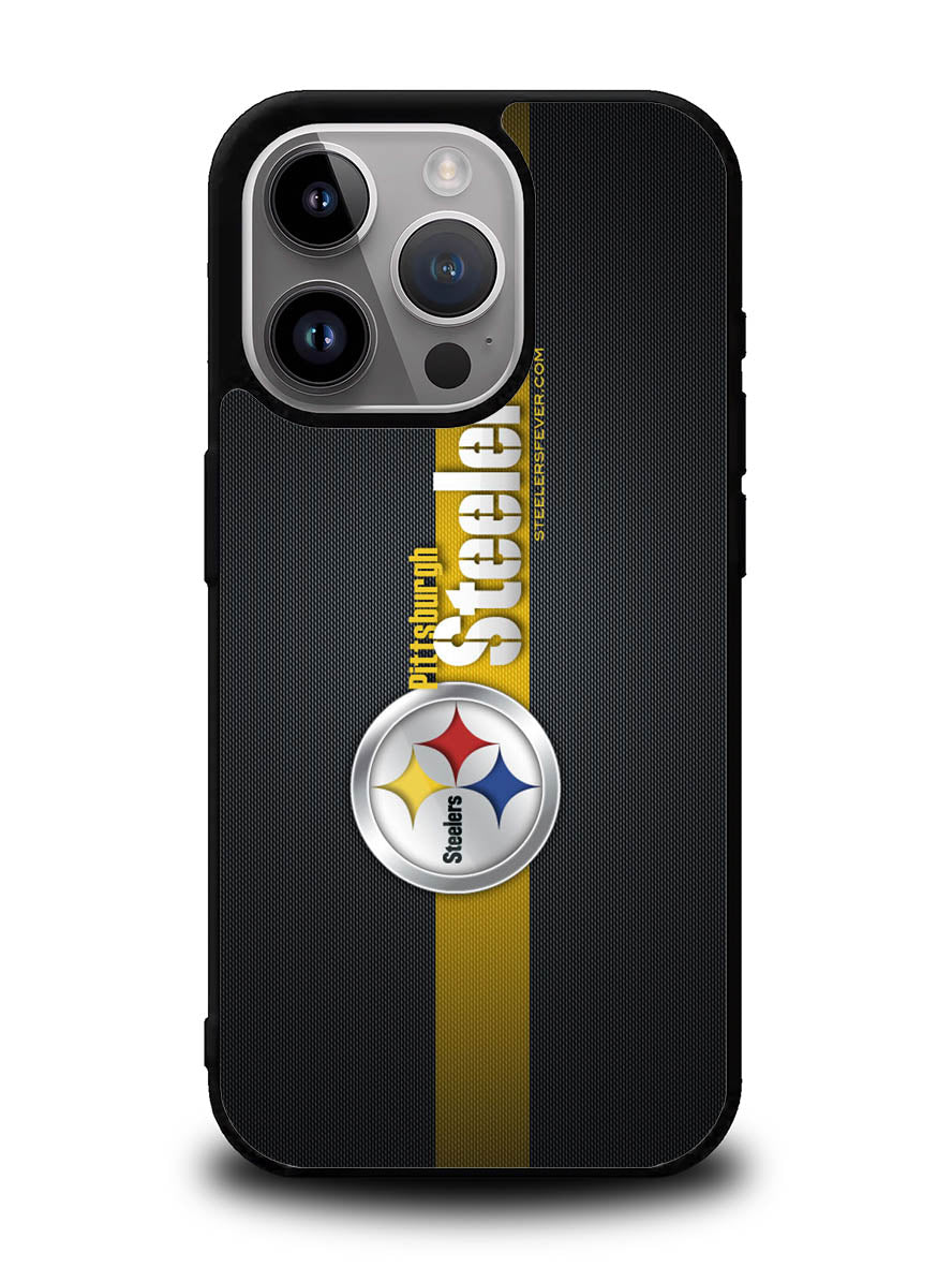 Pittsburgh Steelers Carbon Metal iPhone 16 Pro Case OV0341