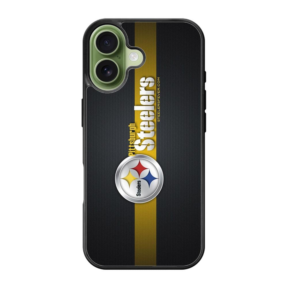 Pittsburgh Steelers Carbon Metal iPhone 17 Case OV0341